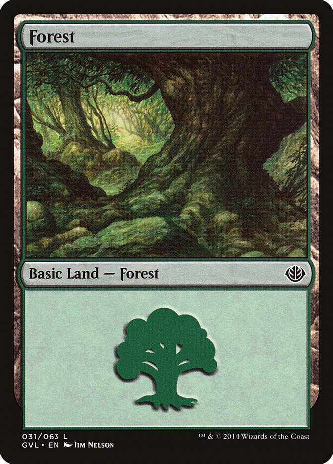 Forest (31) (Garruk vs. Liliana) [Duel Decks Anthology] | Tacoma Games