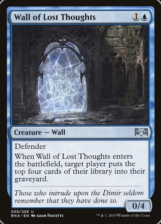 Wall of Lost Thoughts [Ravnica Allegiance] | Tacoma Games