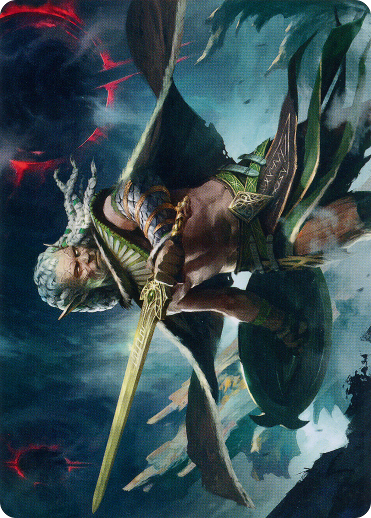 Serpent-Blade Assailant Art Card (40) [March of the Machine Art Series] | Tacoma Games