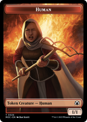 Tentacle // Human (26) Double-Sided Token [March of the Machine Commander Tokens] | Tacoma Games