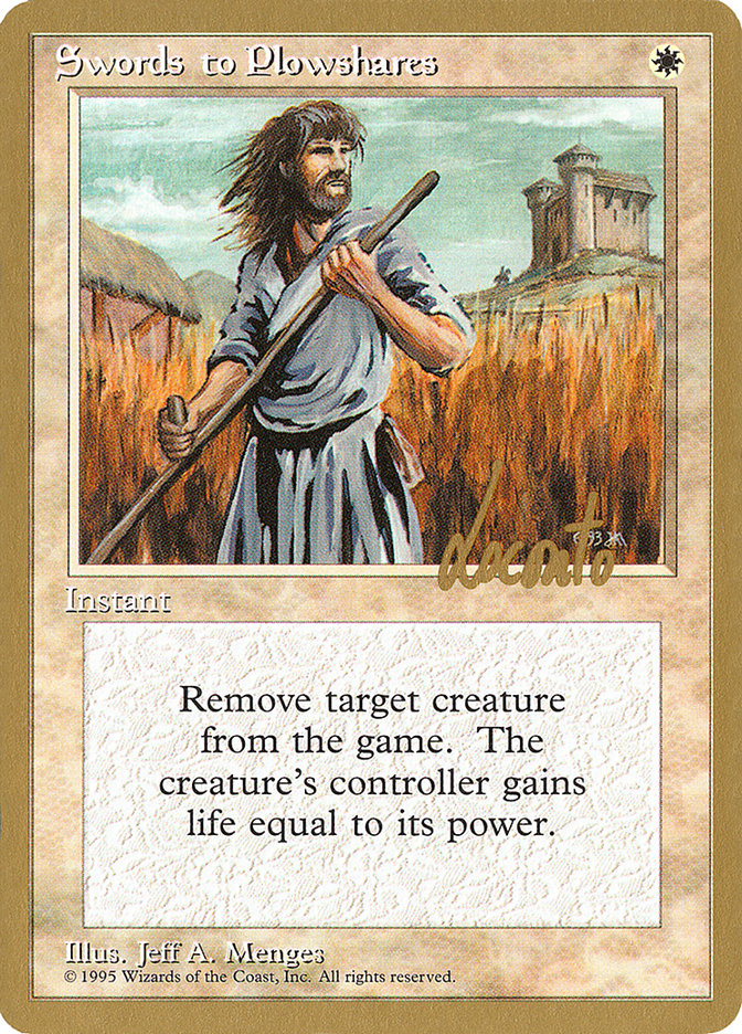 Swords to Plowshares (Michael Loconto) [Pro Tour Collector Set] | Tacoma Games