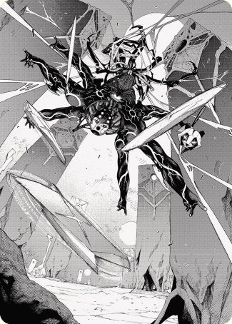 Kaito, Dancing Shadow 2 Art Card [Phyrexia: All Will Be One Art Series] | Tacoma Games