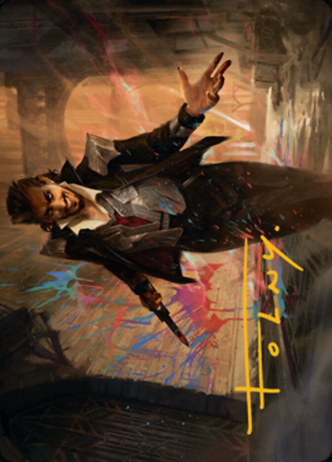 Anhelo, the Painter Art Card (Gold-Stamped Signature) [Streets of New Capenna Art Series] | Tacoma Games