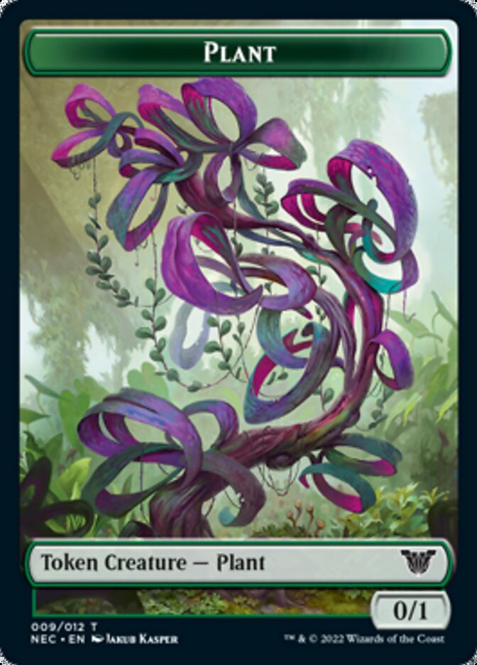 Plant // Treasure Double-sided Token [Kamigawa: Neon Dynasty Commander Tokens] | Tacoma Games
