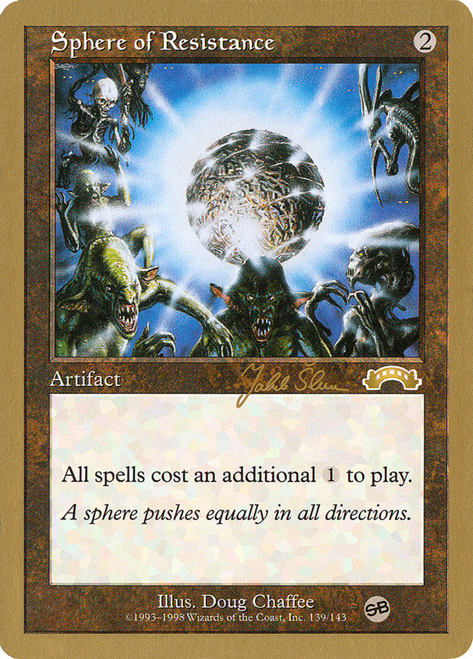 Sphere of Resistance (Jakub Slemr) (SB) [World Championship Decks 1999] | Tacoma Games