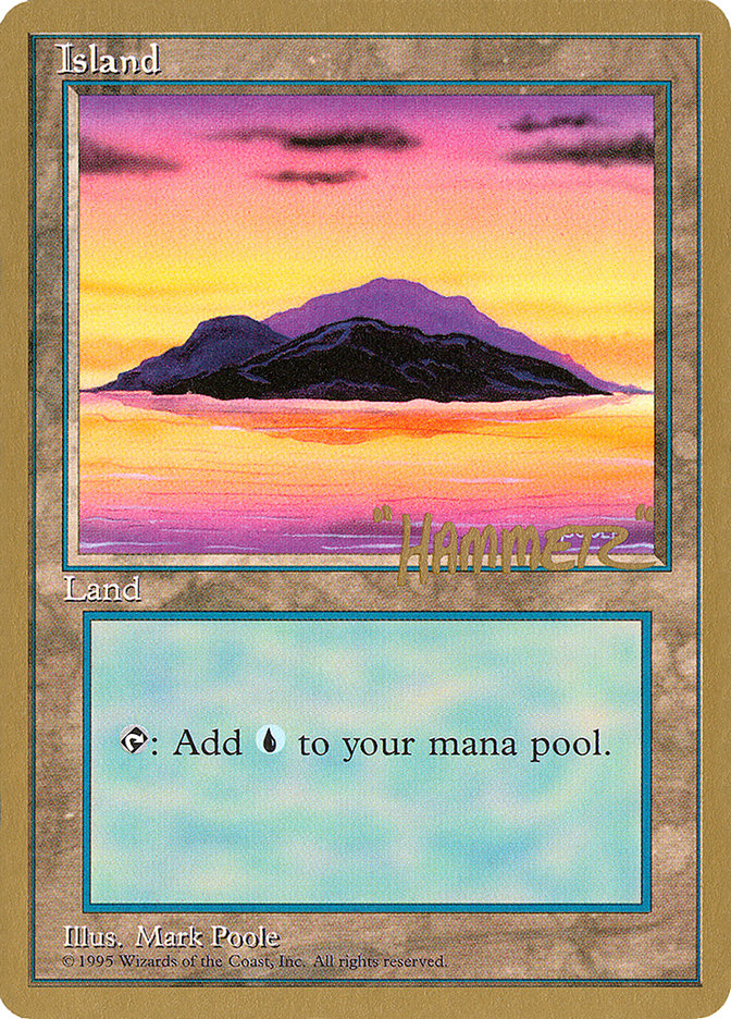 Island (shr368) (Shawn "Hammer" Regnier) [Pro Tour Collector Set] | Tacoma Games