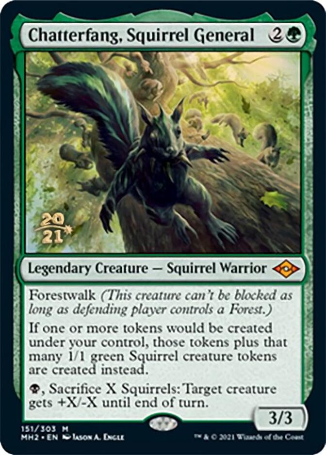 Chatterfang, Squirrel General [Modern Horizons 2 Prerelease Promos] | Tacoma Games