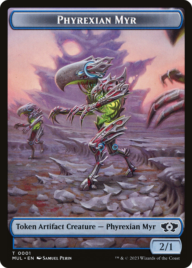 Phyrexian Myr // Spirit (14) Double-Sided Token [March of the Machine Tokens] | Tacoma Games
