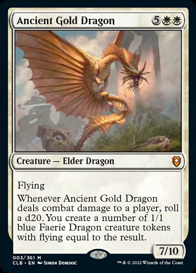 Ancient Gold Dragon [Commander Legends: Battle for Baldur's Gate] | Tacoma Games