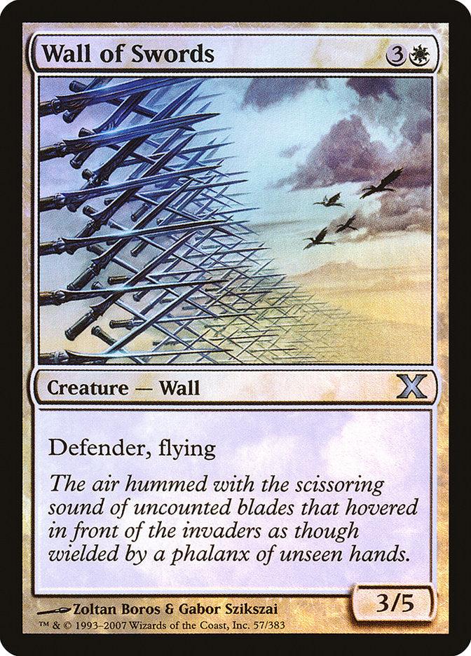 Wall of Swords (Premium Foil) [Tenth Edition] | Tacoma Games