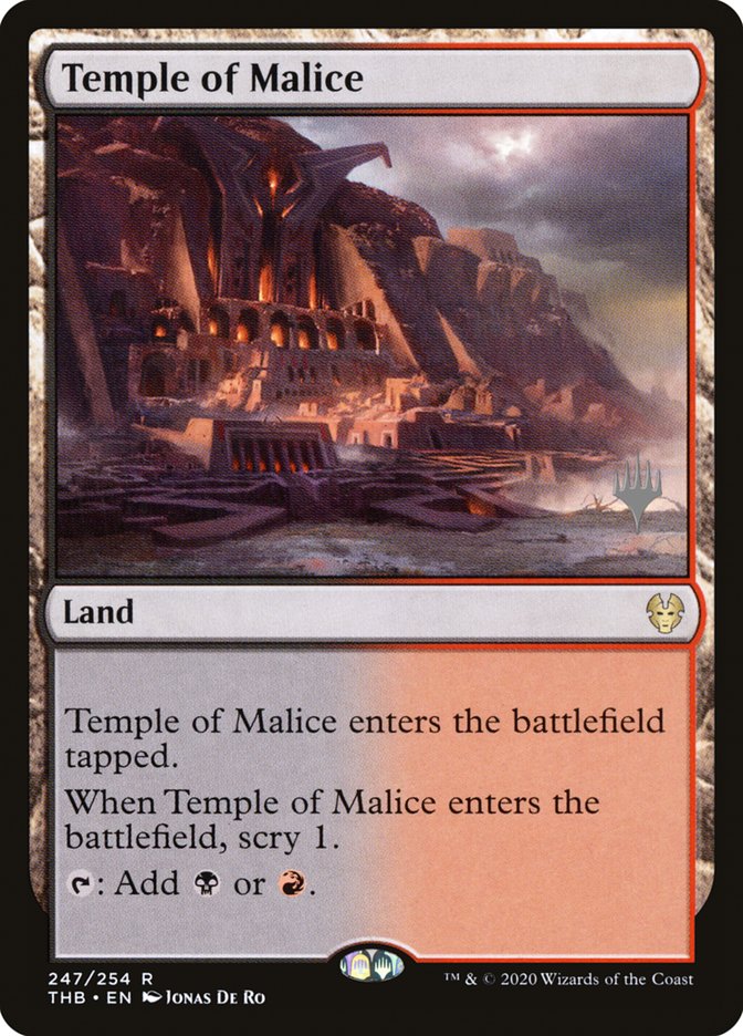 Temple of Malice (Promo Pack) [Theros Beyond Death Promos] | Tacoma Games