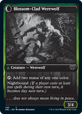 Weaver of Blossoms // Blossom-Clad Werewolf [Innistrad: Double Feature] | Tacoma Games