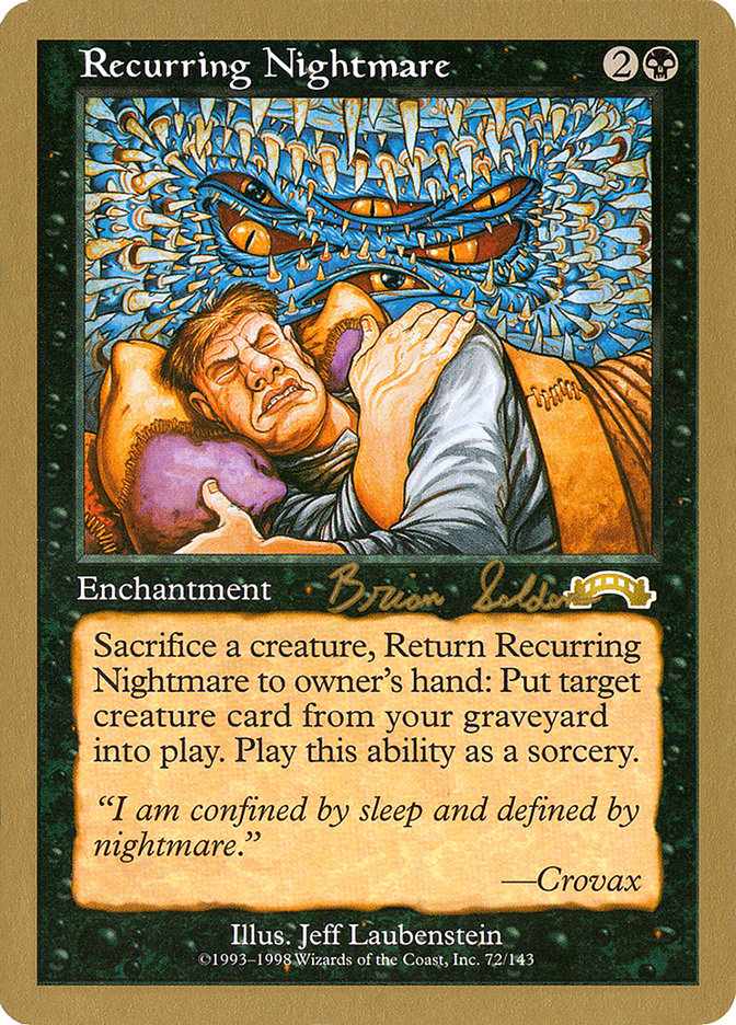 Recurring Nightmare (Brian Selden) [World Championship Decks 1998] | Tacoma Games