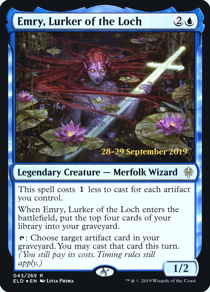 Emry, Lurker of the Loch  [Throne of Eldraine Prerelease Promos] | Tacoma Games