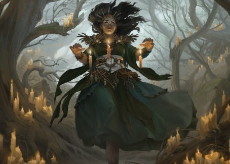 Candlegrove Witch 1 Art Card [Innistrad: Midnight Hunt Art Series] | Tacoma Games