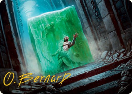 Gelatinous Cube Art Card (Gold-Stamped Signature) [Dungeons & Dragons: Adventures in the Forgotten Realms Art Series] | Tacoma Games
