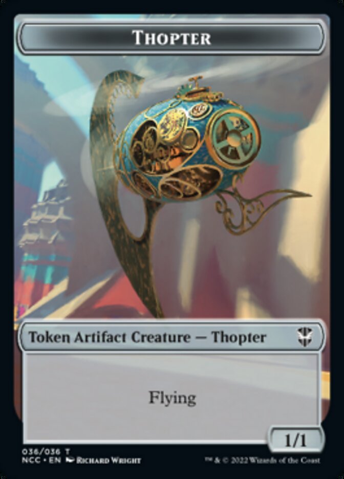 Thopter // Treasure (013) Double-sided Token [Streets of New Capenna Commander Tokens] | Tacoma Games