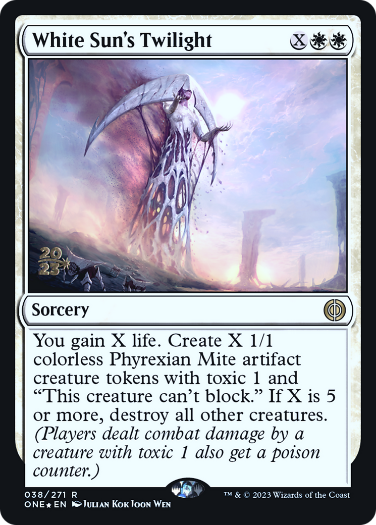 White Sun's Twilight [Phyrexia: All Will Be One Prerelease Promos] | Tacoma Games