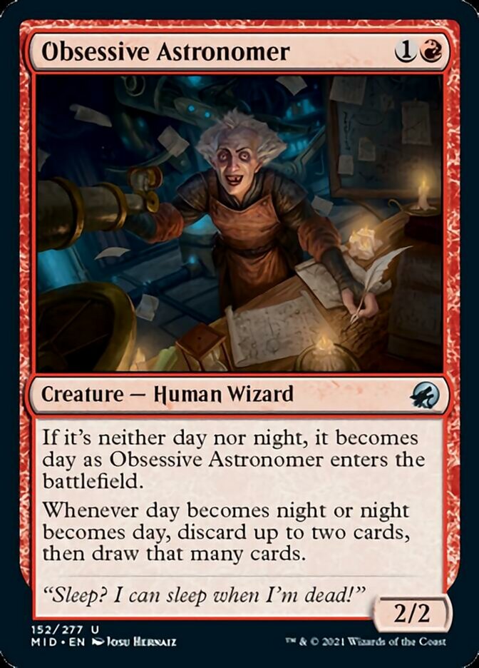 Obsessive Astronomer [Innistrad: Midnight Hunt] | Tacoma Games