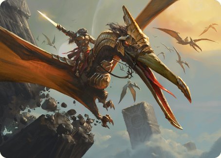 Skyhunter Strike Force Art Card [Phyrexia: All Will Be One Art Series] | Tacoma Games