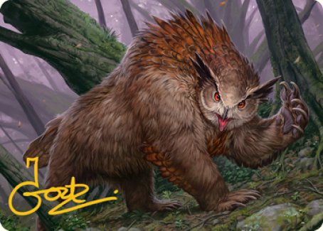 Owlbear Art Card (Gold-Stamped Signature) [Dungeons & Dragons: Adventures in the Forgotten Realms Art Series] | Tacoma Games
