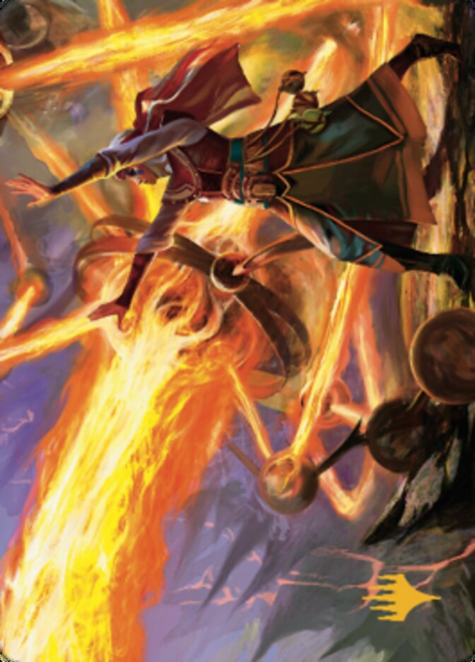 Ghitu Amplifier Art Card (Gold-Stamped Signature) [Dominaria United Art Series] | Tacoma Games