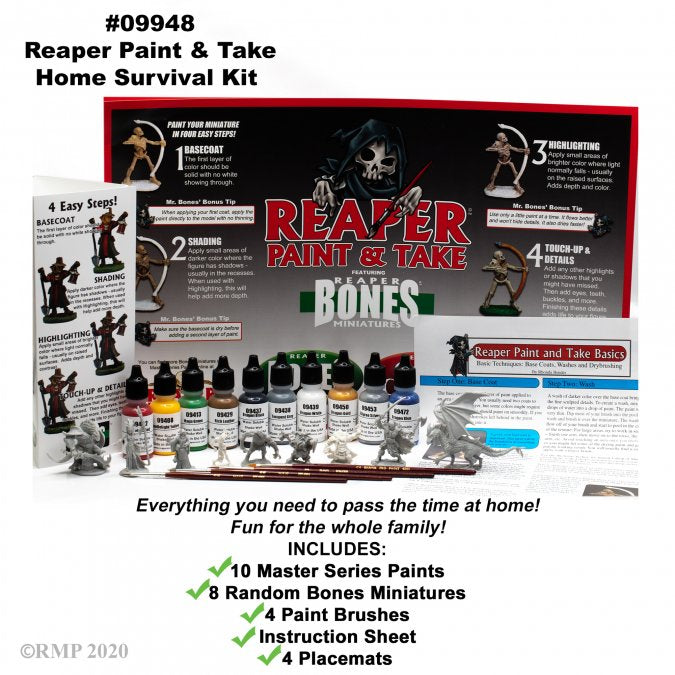 Reaper Paint & Take Home Survival Kit | Tacoma Games