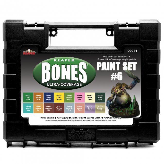 MSP Bones Ultra-Coverage Paints: Set #6 | Tacoma Games