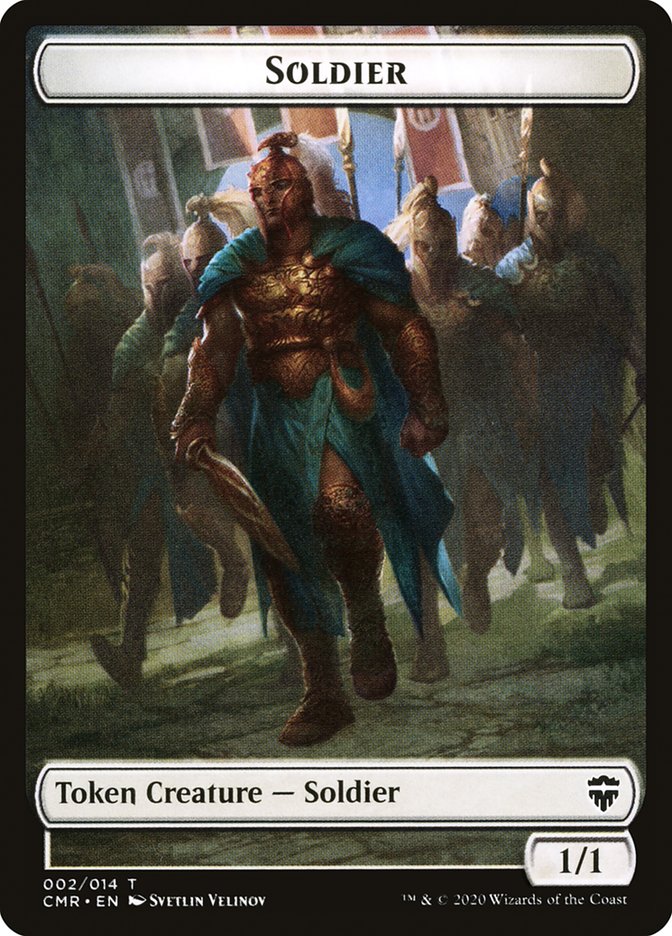 Dragon // Soldier Token [Commander Legends Tokens] | Tacoma Games