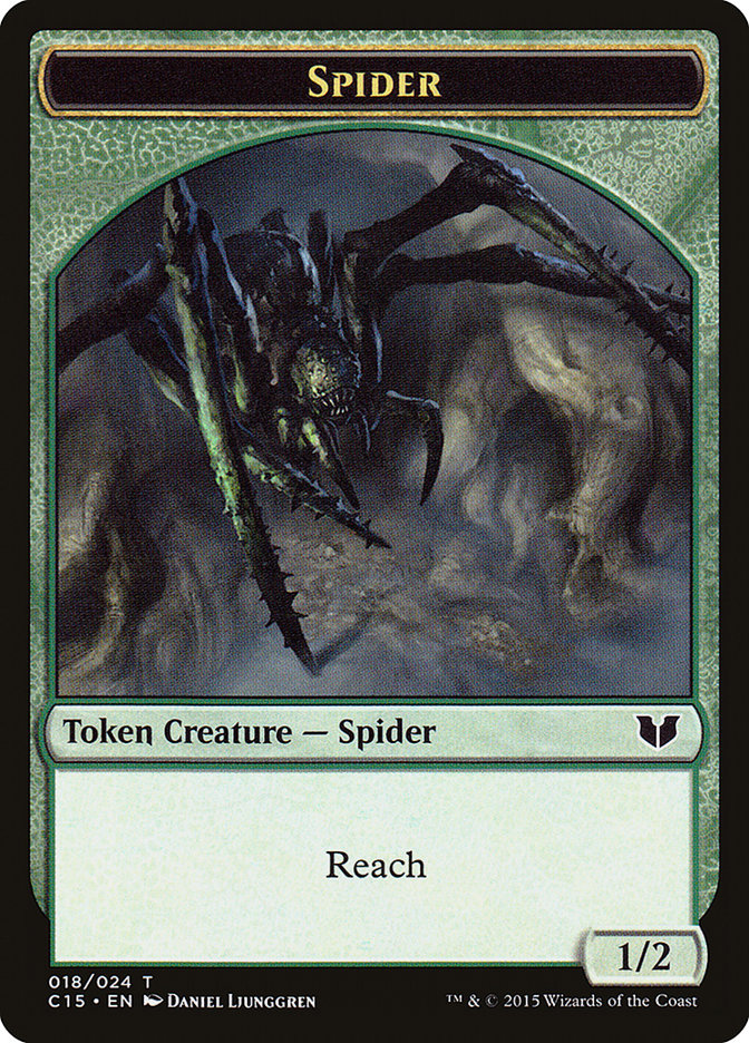 Bear // Spider Double-Sided Token [Commander 2015 Tokens] | Tacoma Games