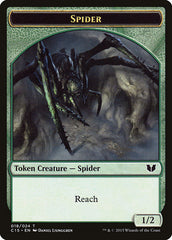 Saproling // Spider Double-Sided Token [Commander 2015 Tokens] | Tacoma Games