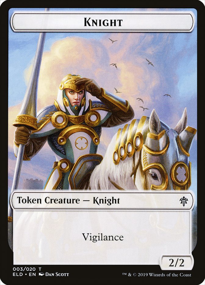 Knight [Throne of Eldraine Tokens] | Tacoma Games