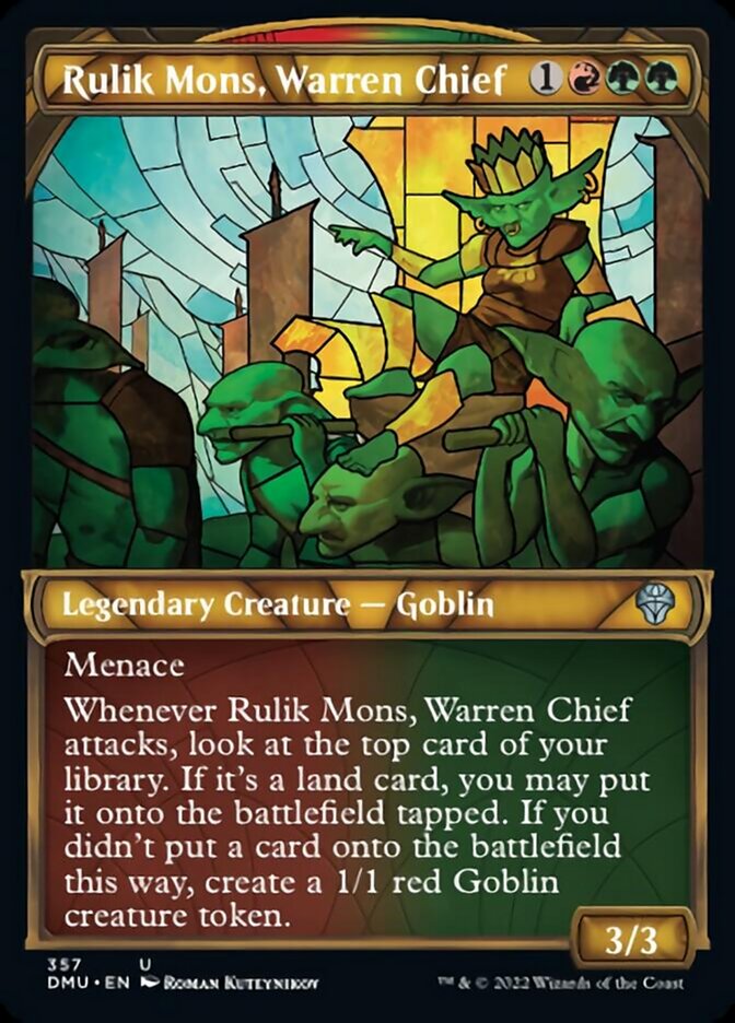 Rulik Mons, Warren Chief (Showcase Textured) [Dominaria United] | Tacoma Games