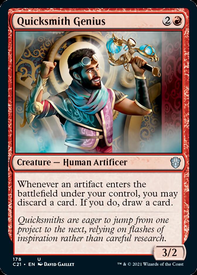 Quicksmith Genius [Commander 2021] | Tacoma Games