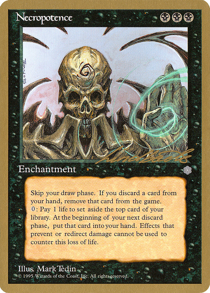 Necropotence (Leon Lindback) [Pro Tour Collector Set] | Tacoma Games