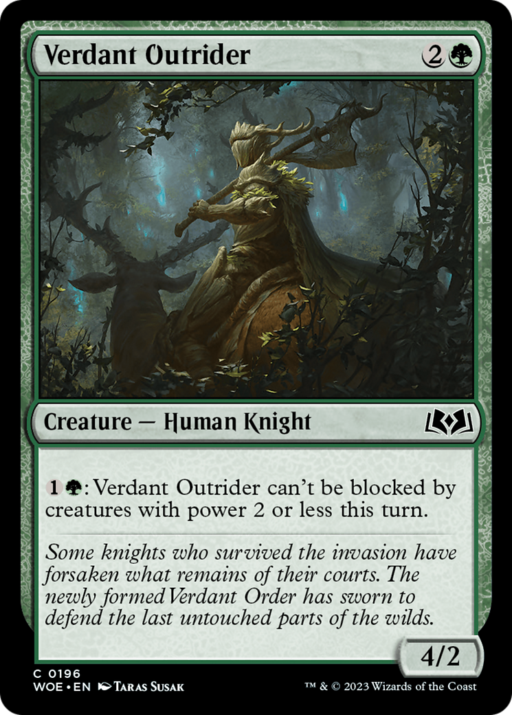 Verdant Outrider [Wilds of Eldraine] | Tacoma Games