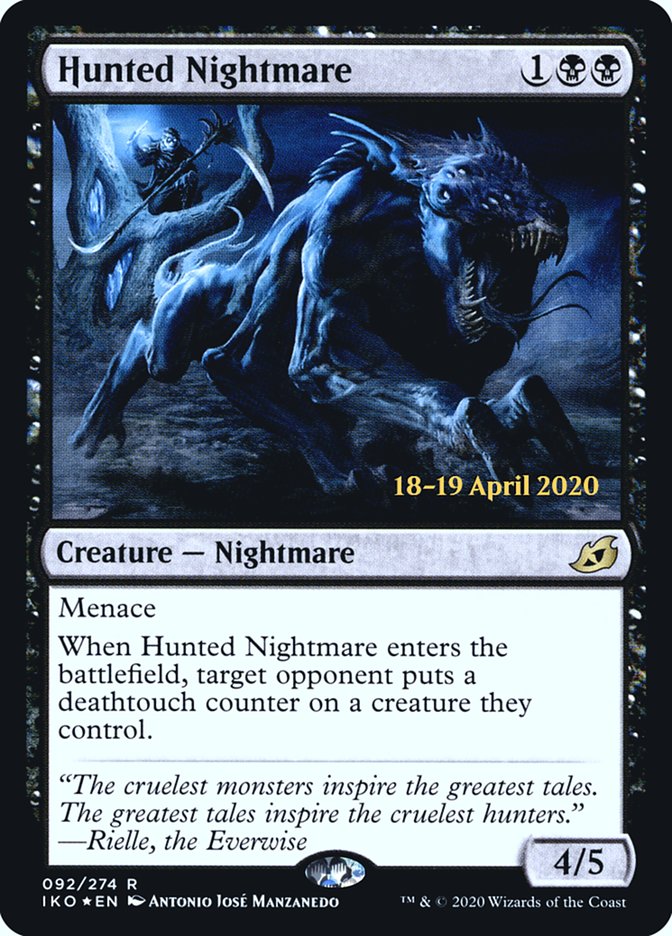 Hunted Nightmare  [Ikoria: Lair of Behemoths Prerelease Promos] | Tacoma Games