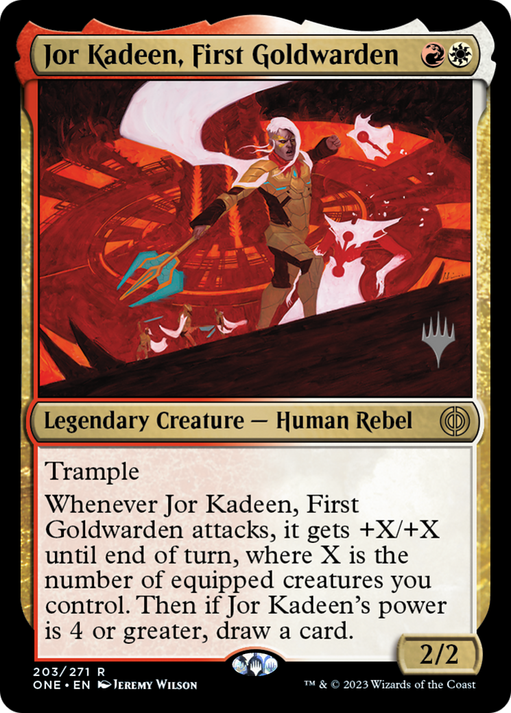 Jor Kadeen, First Goldwarden (Promo Pack) [Phyrexia: All Will Be One Promos] | Tacoma Games