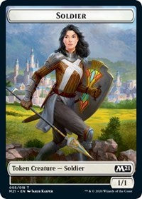 Soldier // Weird Double-sided Token [Core Set 2021 Tokens] | Tacoma Games