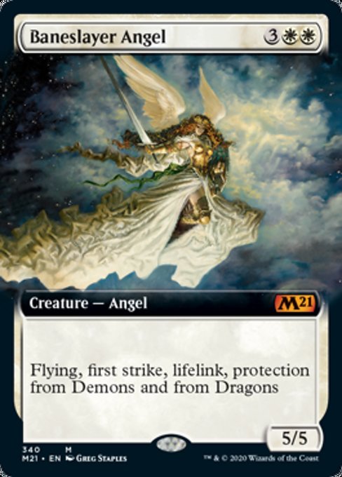 Baneslayer Angel (Extended Art) [Core Set 2021] | Tacoma Games