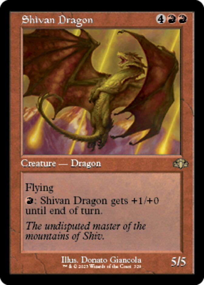 Shivan Dragon (Retro) [Dominaria Remastered] | Tacoma Games