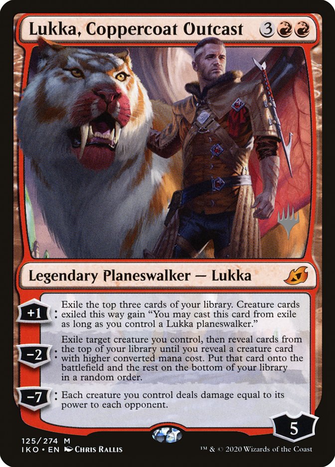 Lukka, Coppercoat Outcast (Promo Pack) [Ikoria: Lair of Behemoths Promos] | Tacoma Games
