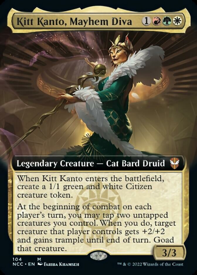 Kitt Kanto, Mayhem Diva (Extended Art) [Streets of New Capenna Commander] | Tacoma Games
