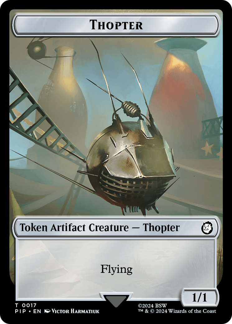 Thopter // Junk Double-Sided Token [Fallout Tokens] | Tacoma Games