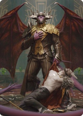 Ob Nixilis, the Adversary 1 Art Card [Streets of New Capenna Art Series] | Tacoma Games