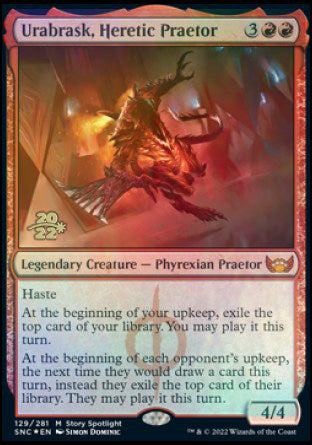 Urabrask, Heretic Praetor [Streets of New Capenna Prerelease Promos] | Tacoma Games