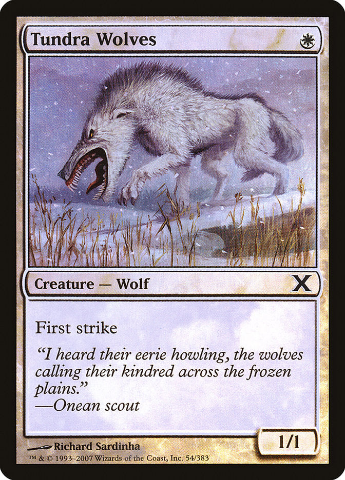 Tundra Wolves (Premium Foil) [Tenth Edition] | Tacoma Games