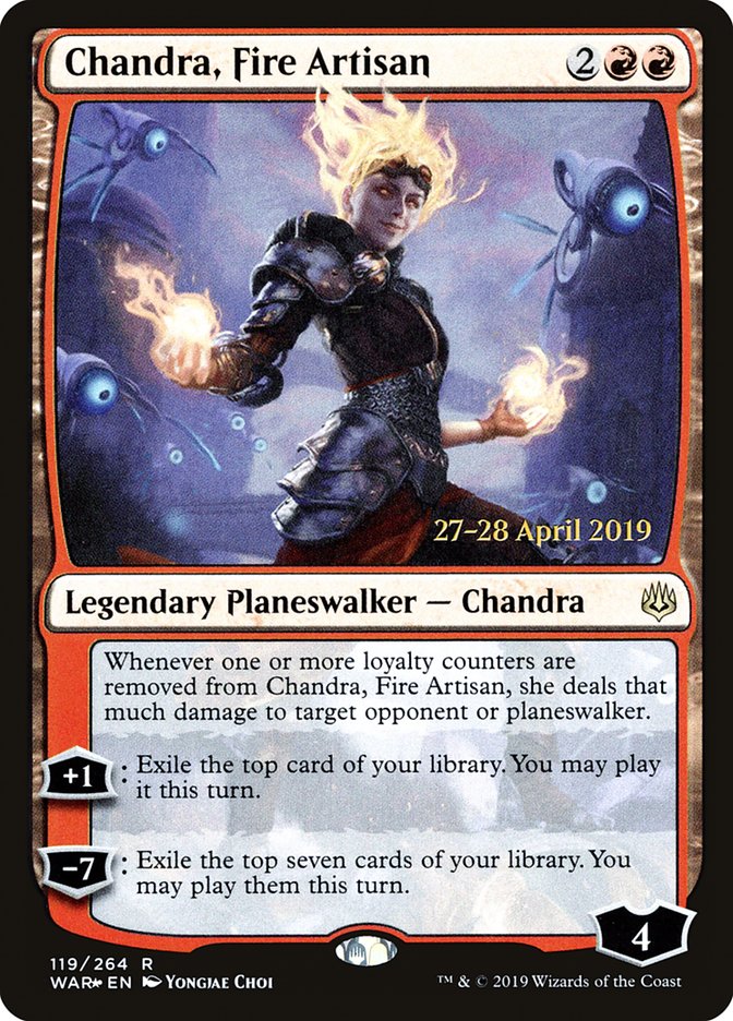 Chandra, Fire Artisan  [War of the Spark Prerelease Promos] | Tacoma Games