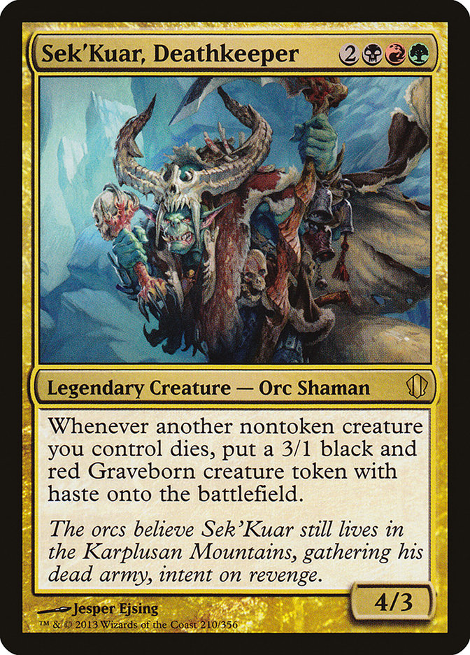 Sek'Kuar, Deathkeeper [Commander 2013] | Tacoma Games