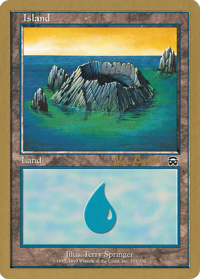 Island (ab335) (Alex Borteh) [World Championship Decks 2001] | Tacoma Games